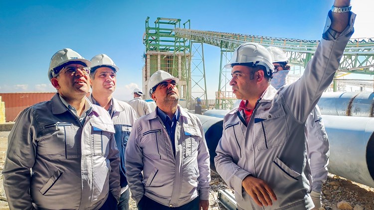 بازديد مديرعامل از پروژه احداث فاز سوم کوره های پخت آهک و دولومیت